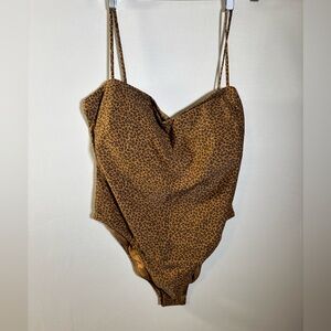 J.Crew Leopard Print Bathing Suit Size 22